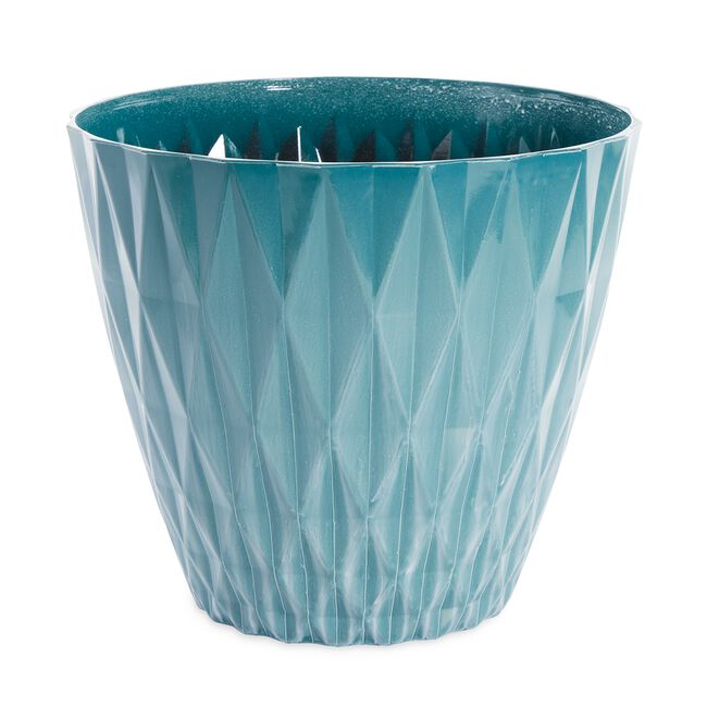 Turquoise Diamond Plant Pot 15"